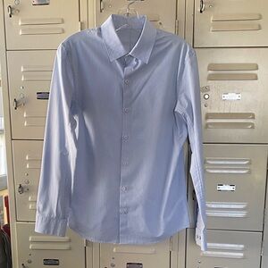 Lululemon Classic Men's Light Blue Dress Shirt - Tailored Fit